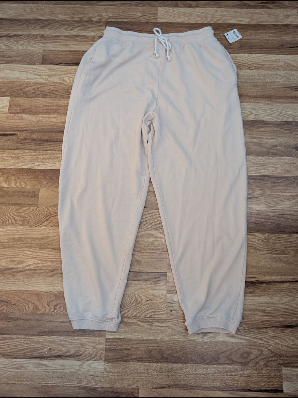 FP Movement by Free People Cream Drawstring Joggers Size XL